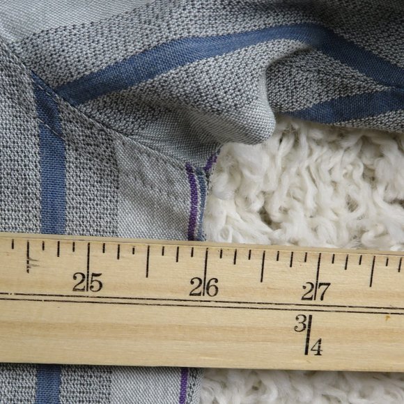 Dockers* Men's Short Sleeve Button Down Curved Hem Chest Pocket Shirt~Size Large - Picture 10 of 13